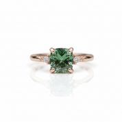 1.0ct Cushion Cut D Color Diamond Option Engagement Ring-Black Diamonds New York