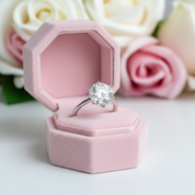 10ct Diamond Solitaire Six Prong Engagement Ring-Black Diamonds New York