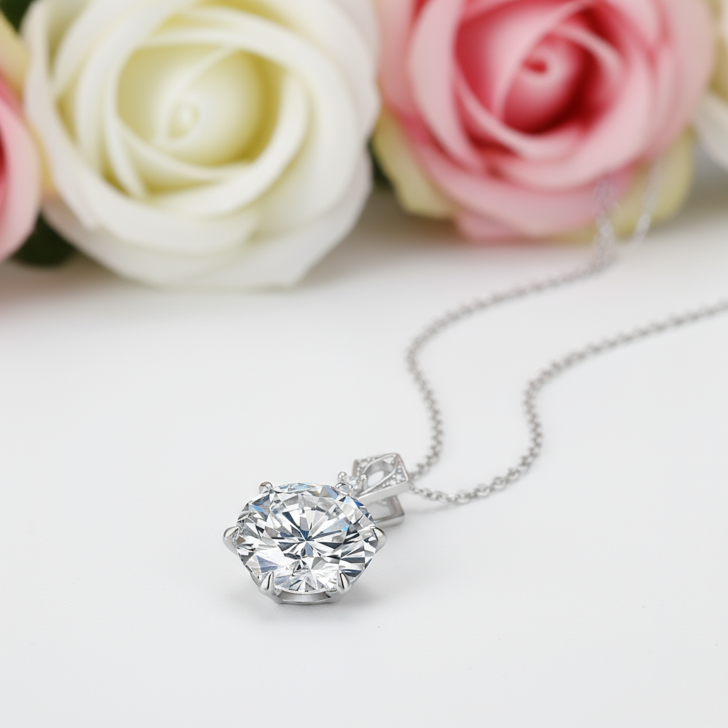 10 Ct Diamond Pendant Necklace-Black Diamonds New York