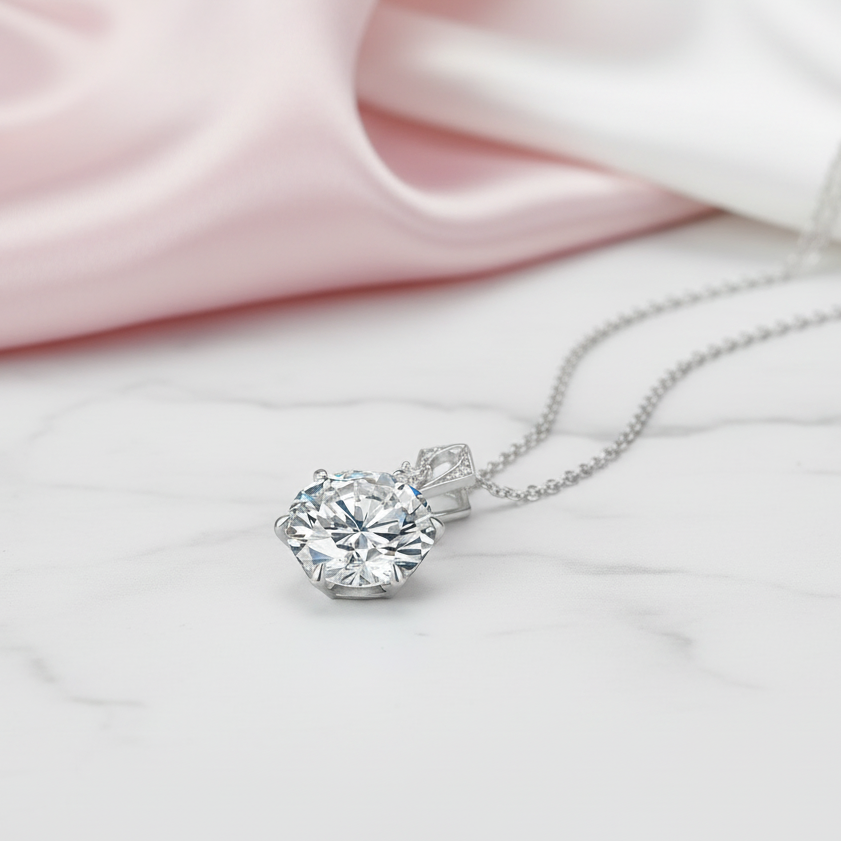 10 Ct Diamond Option Pendant Necklace-Black Diamonds New York