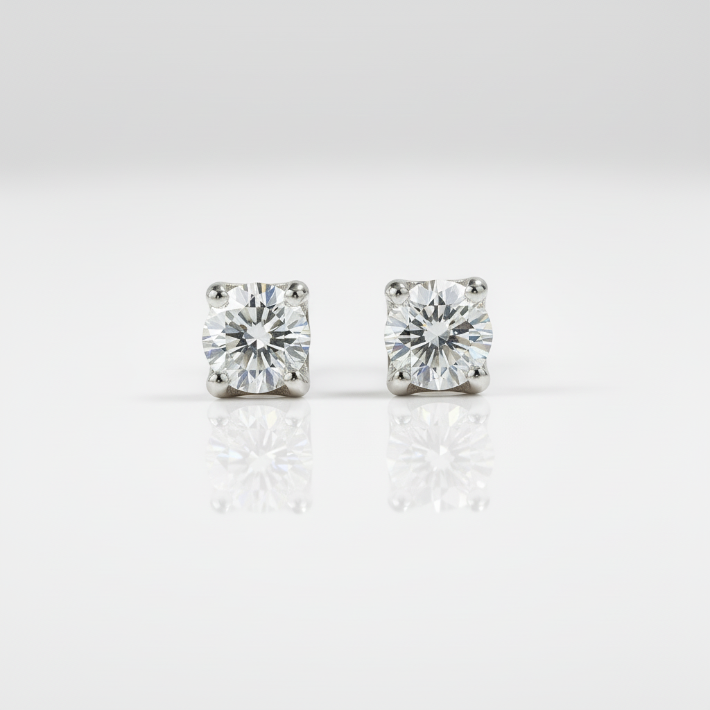 1.0Ct Ox Diamond Option Earrings-Black Diamonds New York