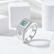 1.0ct Round Diamond Channel Men's Ring-Black Diamonds New York