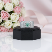 1.0ct Round Diamond Option Channel Men's Ring-Black Diamonds New York