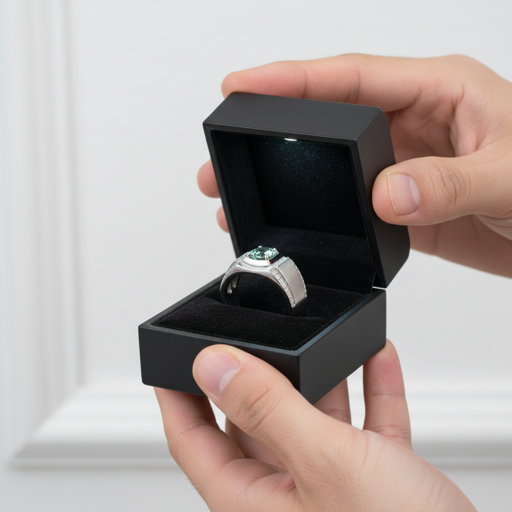 1.0ct Round Diamond Option Men's Ring-Black Diamonds New York