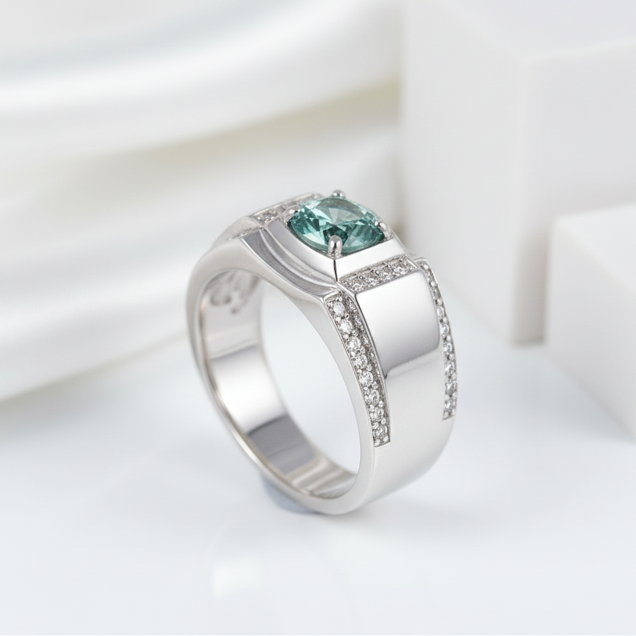 1.0ct Round Diamond Men's Ring-Black Diamonds New York