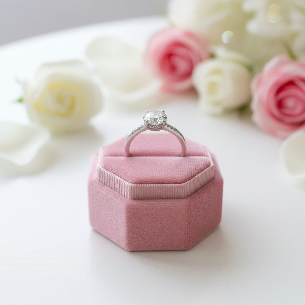 1.0ct Round Diamond Engagement Ring-Black Diamonds New York