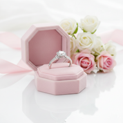 1.0Ct VVS1 6 Prong Diamond Option Twinkle Stone Adjustable Engagement Ring-Black Diamonds New York