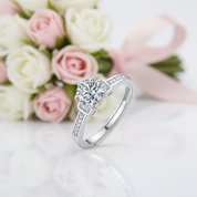 1.0Ct VVS1 6 Prong Diamond Option Twinkle Stone Adjustable Engagement Ring-Black Diamonds New York