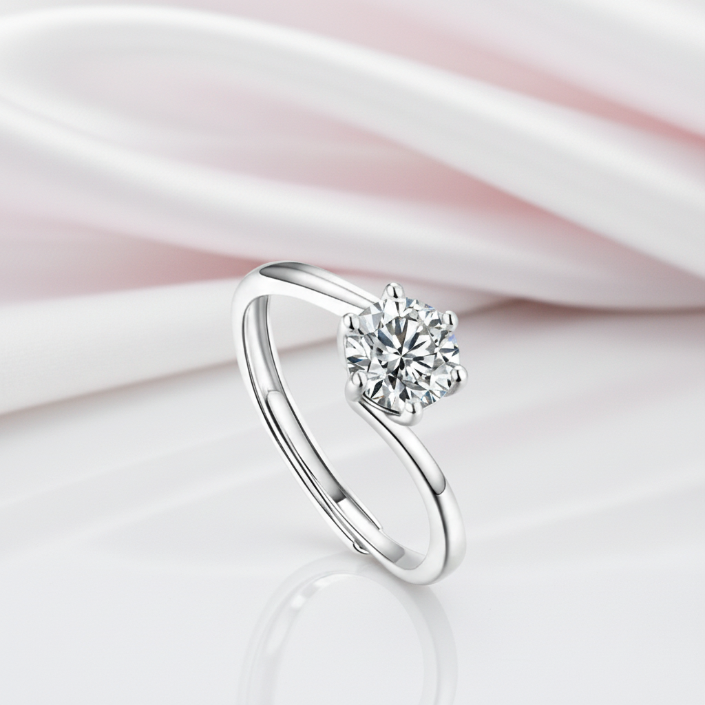 1.0Ct VVS1 Diamond Option Tension Ring-Black Diamonds New York