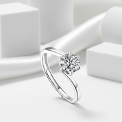 1.0Ct VVS1 Diamond Tension Ring-Black Diamonds New York