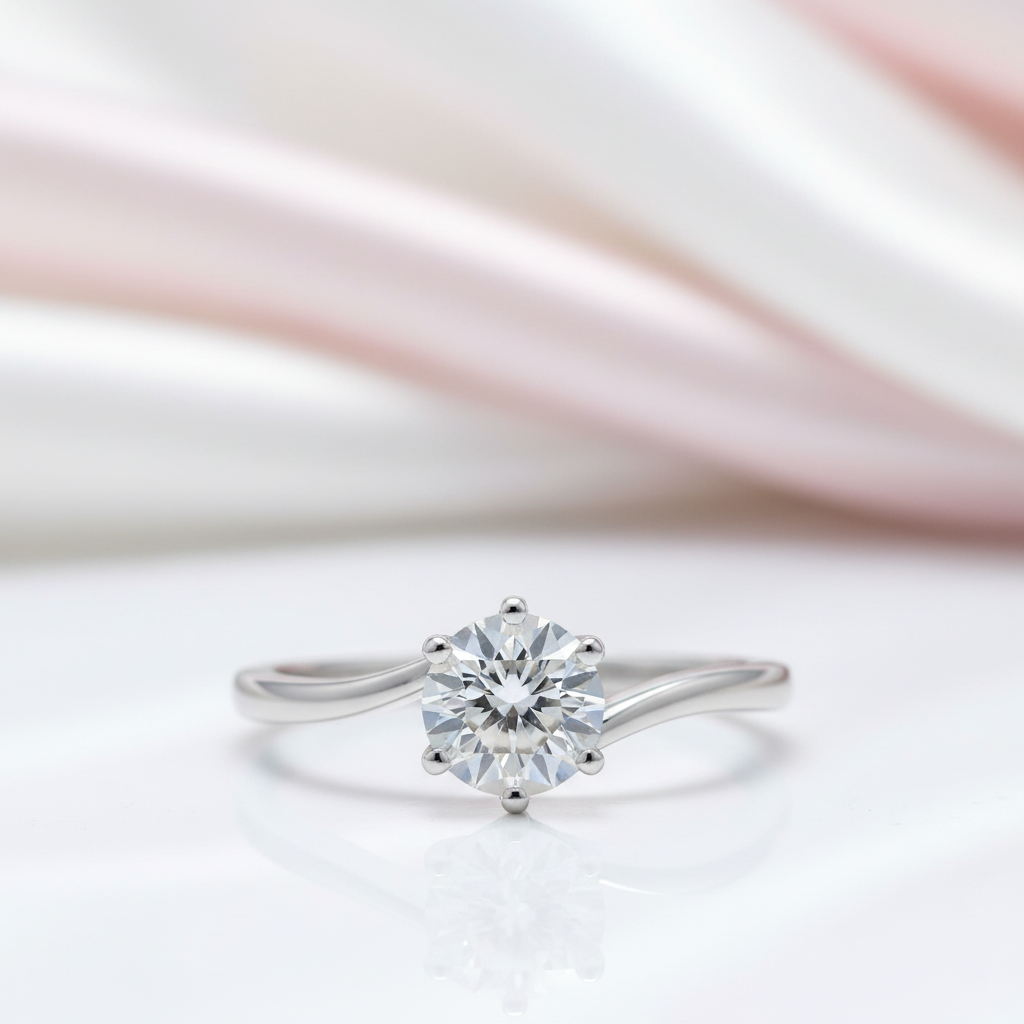 1.0Ct VVS1 Diamond Option Tension Ring-Black Diamonds New York