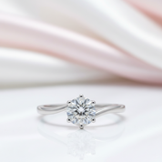 1.0Ct VVS1 Diamond Option Tension Ring-Black Diamonds New York