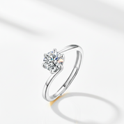1.0Ct VVS1 Diamond Option Tension Ring-Black Diamonds New York