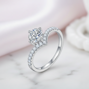 1.0Ct VVS1 Diamond Option Wedding Ring-Black Diamonds New York