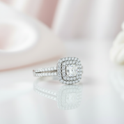 10k Gold Diamond Option Inspired Engagement Ring-Black Diamonds New York