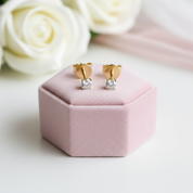 10k Gold 3mm Diamond Stud Earrings-Black Diamonds New York