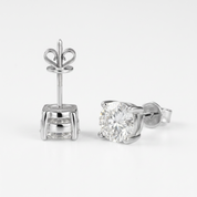 10k Yellow Gold 1.2 Ct Diamond Option Stud Earrings-Black Diamonds New York