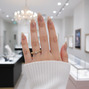 10k Yellow Gold Diamond Option Stackable Wedding Band-Black Diamonds New York