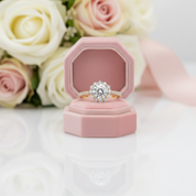 10k Solid Gold 1.0 Ct Round Cut Diamond Option Engagement Ring-Black Diamonds New York