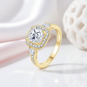 10k Solid Gold 2.0 Ct Cushion Cut Diamond Option Engagement Ring-Black Diamonds New York