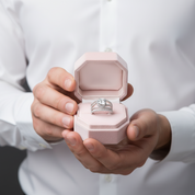 1.2 Ct Round Diamond Option Engagement Ring Set-Black Diamonds New York