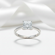 1.25ct Princess Cut Diamond Option Engagement Ring-Black Diamonds New York
