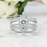 1.25ct Round Cut Diamond Solitaire Engagement Ring Set-Black Diamonds New York