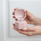 1.29 Ct Solitaire Gemstone Engagement Ring-Black Diamonds New York