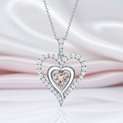 12 Birthstone Gemstone Heart-shaped Necklace-Black Diamonds New York