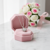 1/2ct Diamond Option Heart Shaped Pendant Necklace-Black Diamonds New York