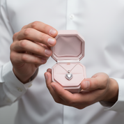 1/2ct Diamond Option Heart Shaped Pendant Necklace-Black Diamonds New York