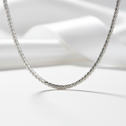 1.2mm Classic Wheat Necklace-Black Diamonds New York