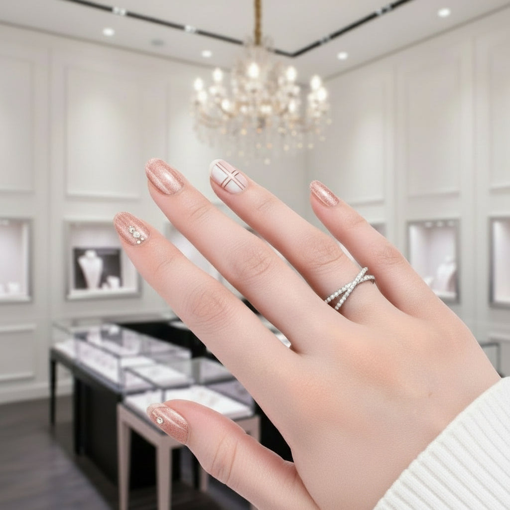 1.3mm Diamond Half Eternity Cross Wedding Band-Black Diamonds New York