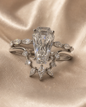 Devoted To You - Limited Coffin Cut Diamond Option Gothic Ring Set-Black Diamonds New York