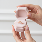 14k Rose Gold 1.2 Ct Peach Morganite & Diamond Option Ring-Black Diamonds New York
