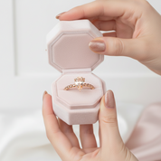 14K Rose Gold 1.6 Ct Pear Peach Morganite Solitaire Ring-Black Diamonds New York