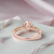 14k Rose Gold 1.0 Ct Diamond 6 Prong Solitaire Engagement Ring
