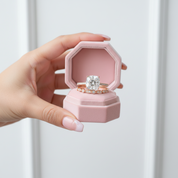 14k Rose Gold 2ct 7.5mm Cushion Cut Diamond Option Bridal Ring Set-Black Diamonds New York