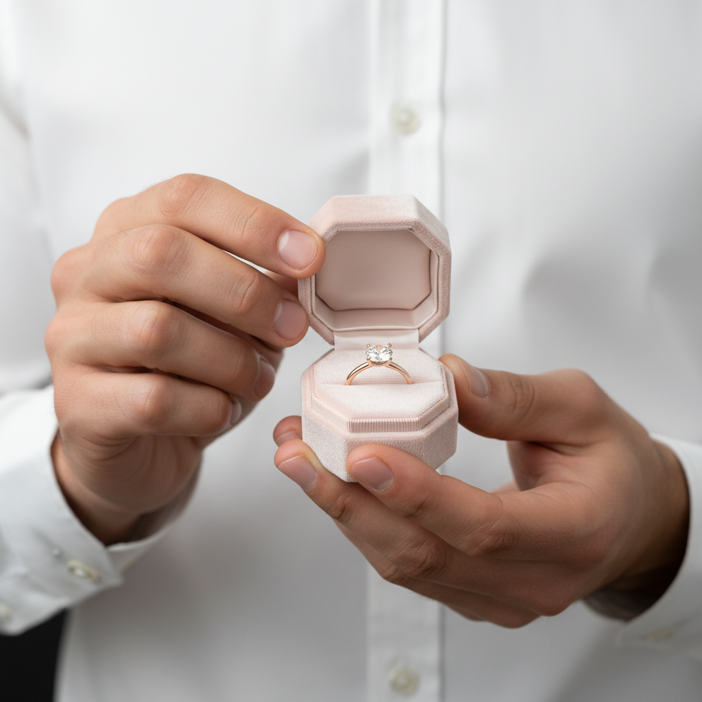 14k Rose Gold 3.5 Ct Diamond Option Solitaire Engagement Ring-Black Diamonds New York