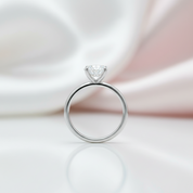 14k Rose Gold 3.5 Ct Diamond Option Solitaire Engagement Ring-Black Diamonds New York