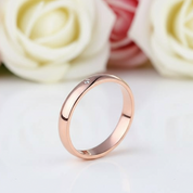 14k Rose Gold Bridal Wedding Band Ring 0.01ct Natural Diamonds-Black Diamonds New York