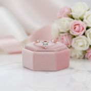 14k Rose Gold Marquise Diamond Option Wedding Band-Black Diamonds New York