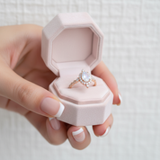 14K Rose Gold Moonstone and Diamond Option Halo Engagement Ring-Black Diamonds New York