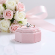 14k Rose Gold Round Cut Diamond Option Stackable Wedding Band-Black Diamonds New York