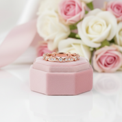 14k Rose Gold Vintage Ring 0.3ct Natural Diamond Option-Black Diamonds New York