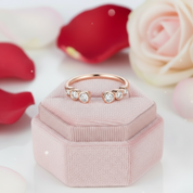 14k Rose Gold Wedding Band 0.26ct Natural Diamond-Black Diamonds New York