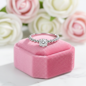 14k Gold 0.5 Ct Round Lab Grown Diamond Engagement Ring-Black Diamonds New York