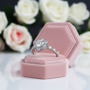 14k White Gold 0.8 Ct Round Cut Diamond Engagement Ring-Black Diamonds New York