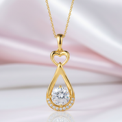 14k White Gold 1.0 Ct Lab Grown Diamond Option Pendant Necklace-Black Diamonds New York