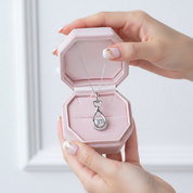 14k White Gold 1.0 Ct Lab Grown Diamond Option Pendant Necklace-Black Diamonds New York